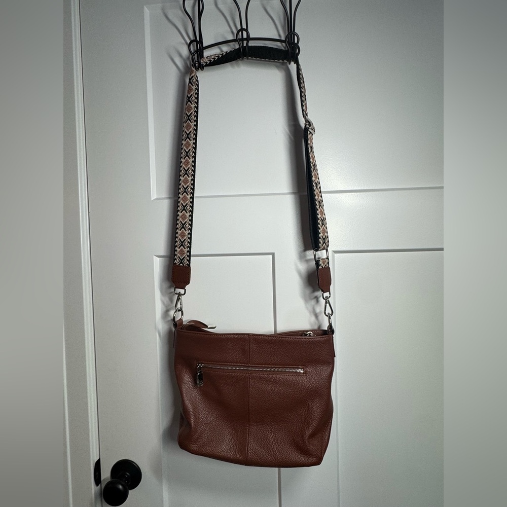 Befen Genuine Leather Shoulder Bag/Crossbody Hobo Bag with 2 removable straps - Picture 15 of 15